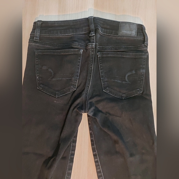 black AE super stretch jeggings - Picture 2 of 2